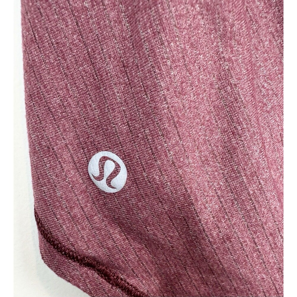 lululemon athletica Mauve Racerback Tank with Black & White Strappy Back - Picture 3 of 6